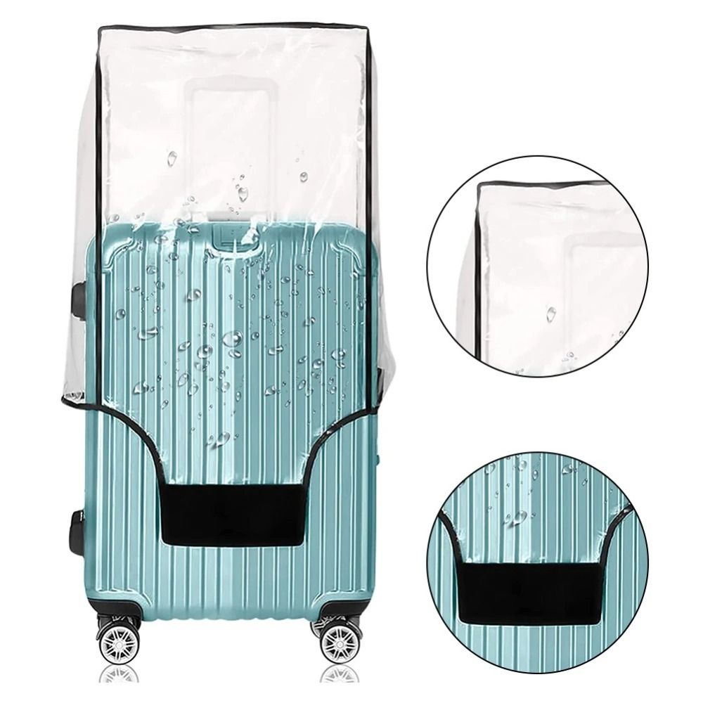 Luggage Protective Cover Transparent - 新しい旅行用荷物保護ケース PVC透明荷物カバー 防水耐久性のあるスーツケース保護カバー