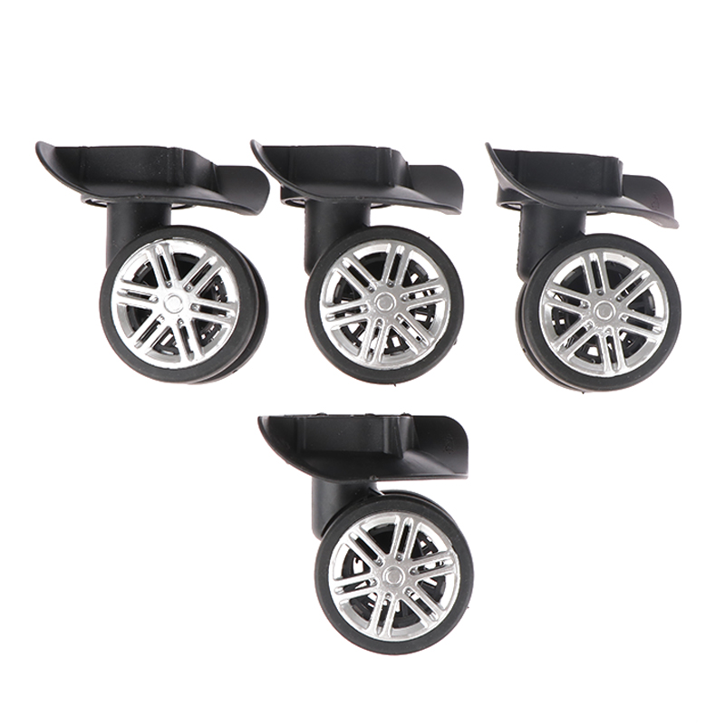 Silent Replacement Luggage Wheels - 4個の静かなユニバーサルホイールの交換用ラゲッジアクセサリースーツケース修理トロリーラバーホイール静かなラゲッジホイール