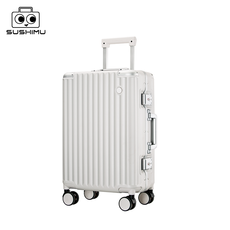 Aluminum Frame Carry On Luggage - 男性と女性のためのアルミニウムフレーム,荷物,車輪付きスーツケース