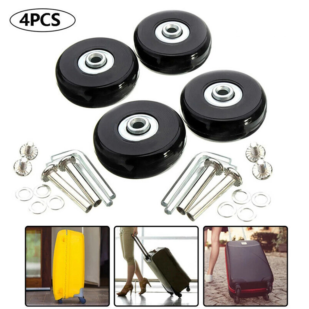 Silent Replacement Luggage Wheels - 22 ピース/セットスーツケース部品車軸直径 45 ミリメートル/50 ミリメートル/60 ミリメートルサイレント旅行荷物ホイールキャスター修理交換車軸修理キット