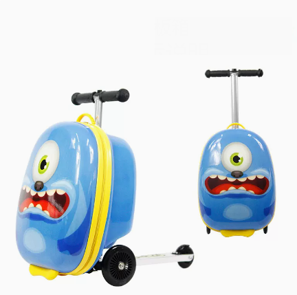 Kids Ride On Suitcase Scooter - 子供用スクータースーツケース、スケートボード付きスーツケース、乗れるスーツケース、スクータースーツケース、軽量機内持ち込みスーツケース
