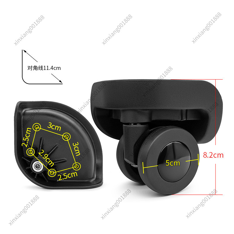 Silent Replacement Luggage Wheels - ShengYuan C20 サイレントスピナーホイール交換用 クラッシュバッグ荷物用 ユニバーサルスーツケースキャスター