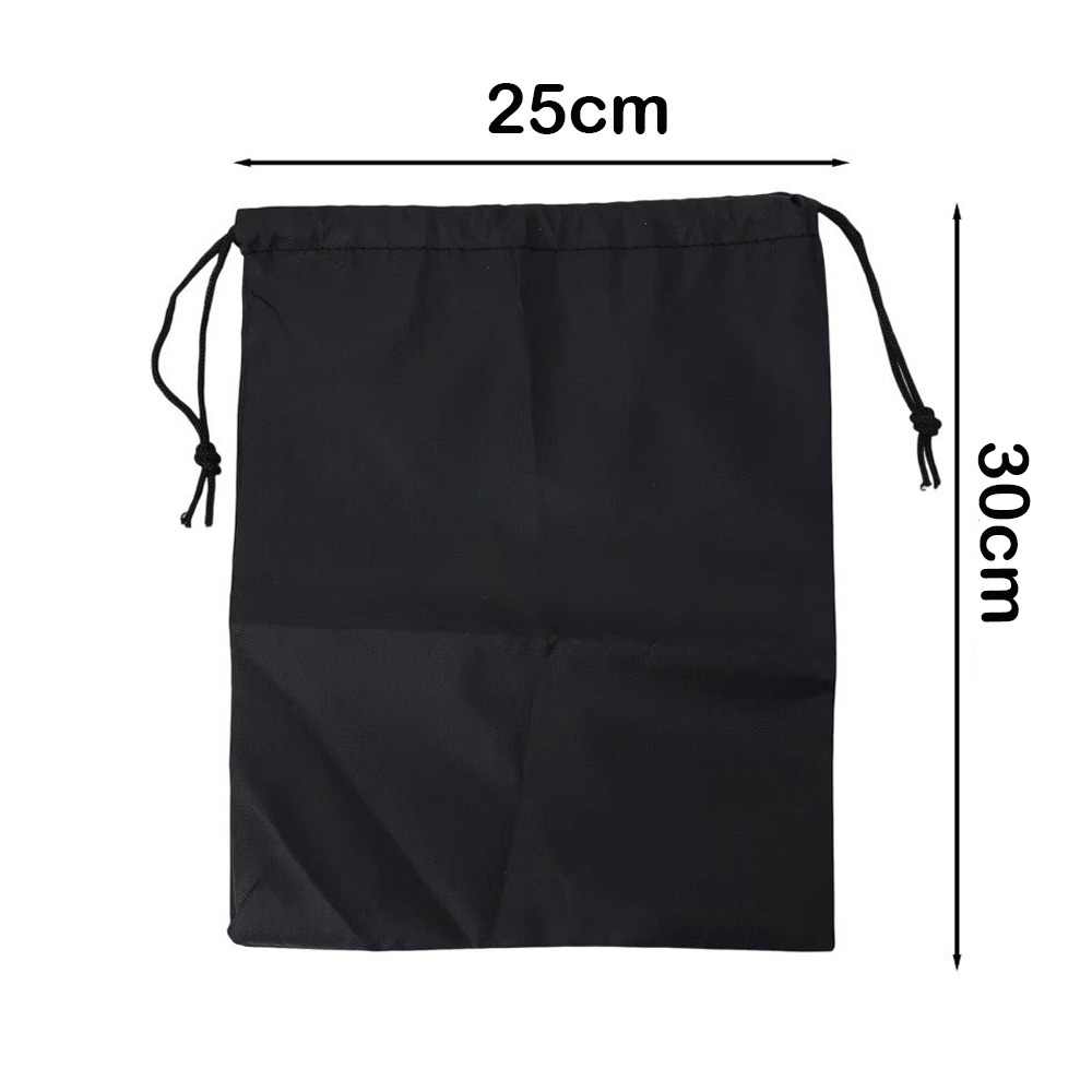 Cosmetic Bags - Drawst Closure 巾着収納ポーチ ナイロン防水多機能収納バッグ ポータブル ブラック