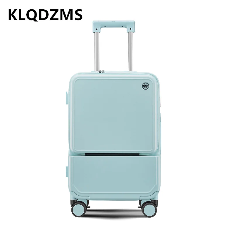 KLQDZMS アルミフレームスーツケース 20 インチフロ - Front Opening Laptop Luggage 24 Inch のレビューと価格
