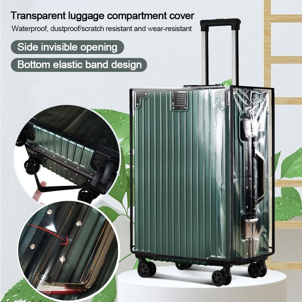 丈夫で完全透明な荷物保護カバー、防塵PVCスーツケースカバー - Waterproof Suitcase Cover Protector のレビューと価格