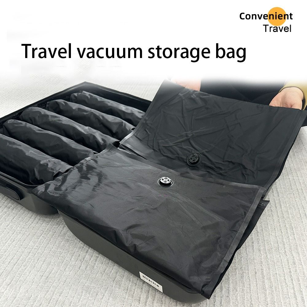 再利用可能なハンドロール式真空バッグ 省スペース 防塵 真空 - Luggage のレビューと価格
