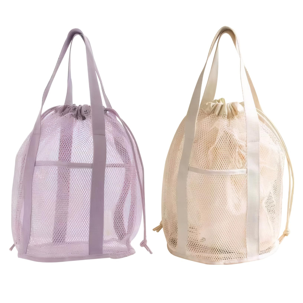 旅行用トイレタリーバッグ メッシュ中空折りたたみ式超軽量ハン - Handbags のレビューと価格