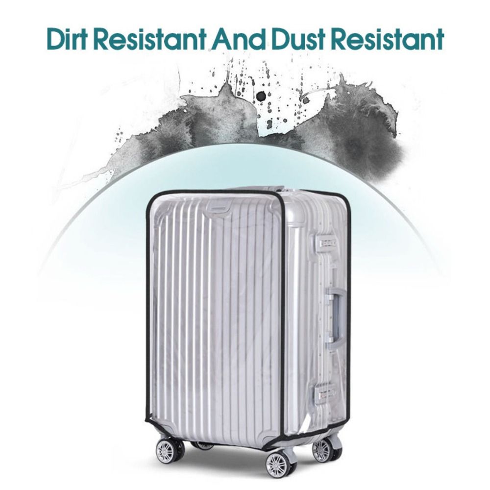 16-28インチ旅行用荷物カバー 透明PVC荷物保護カバー  - Waterproof Suitcase Cover Protector のレビューと価格