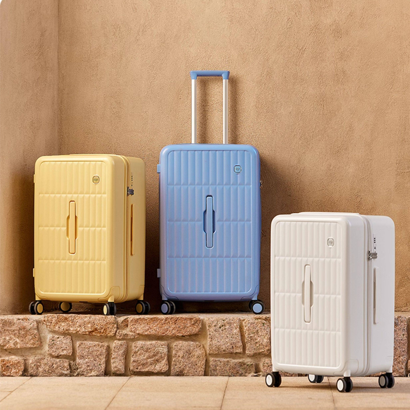 サイドオープン式蓋付きスーツケース 環境保護裏地付き 機内持 - Spinner Wheel Rolling Suitcase 20 Inch のレビューと価格