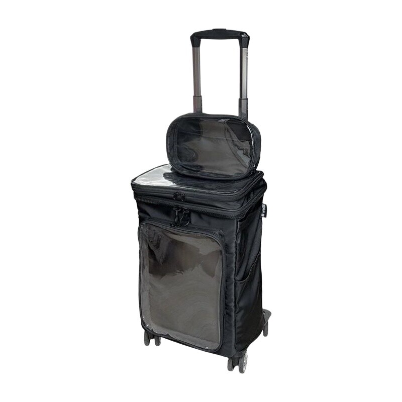 原宿風漫画透明スーツケース 20インチ、クリアPVCキャビン - Spinner Wheel Rolling Suitcase 20 Inch のレビューと価格