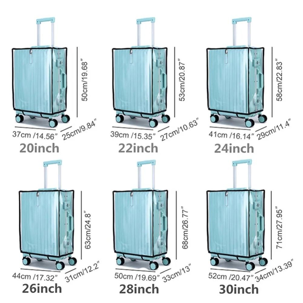 新しい旅行用荷物保護ケース PVC透明荷物カバー 防水耐久性 - Luggage Protective Cover Transparent のレビューと価格