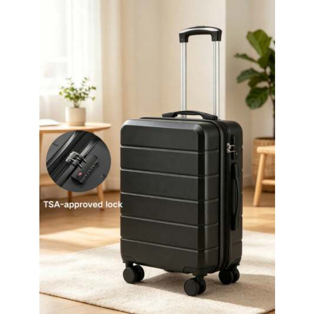 20インチ拡張可能なABSハードサイドキャリーオンラゲージ  - Cabin Size Lightweight Travel Trolley のレビューと価格