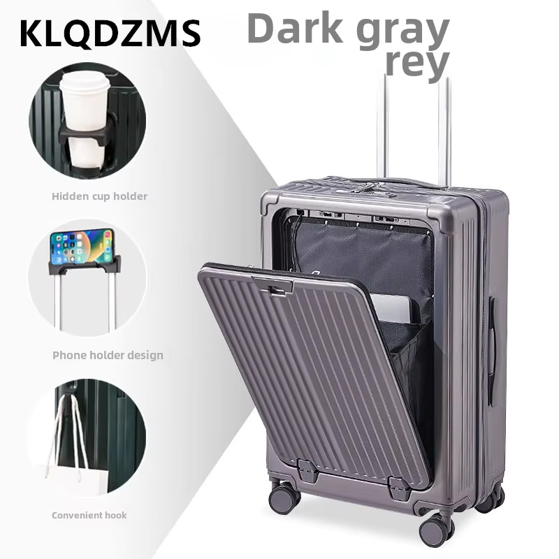 KLQDZMS 20インチ22インチ24インチ26インチラッ - Front Opening Laptop Luggage 24 Inch のレビューと価格