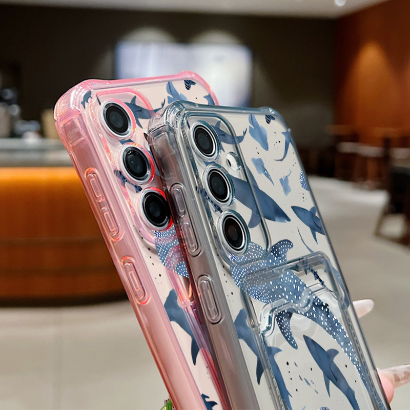 サメクジラ柄スマホケース Samsung Galaxy A5 - Wallets のレビューと価格