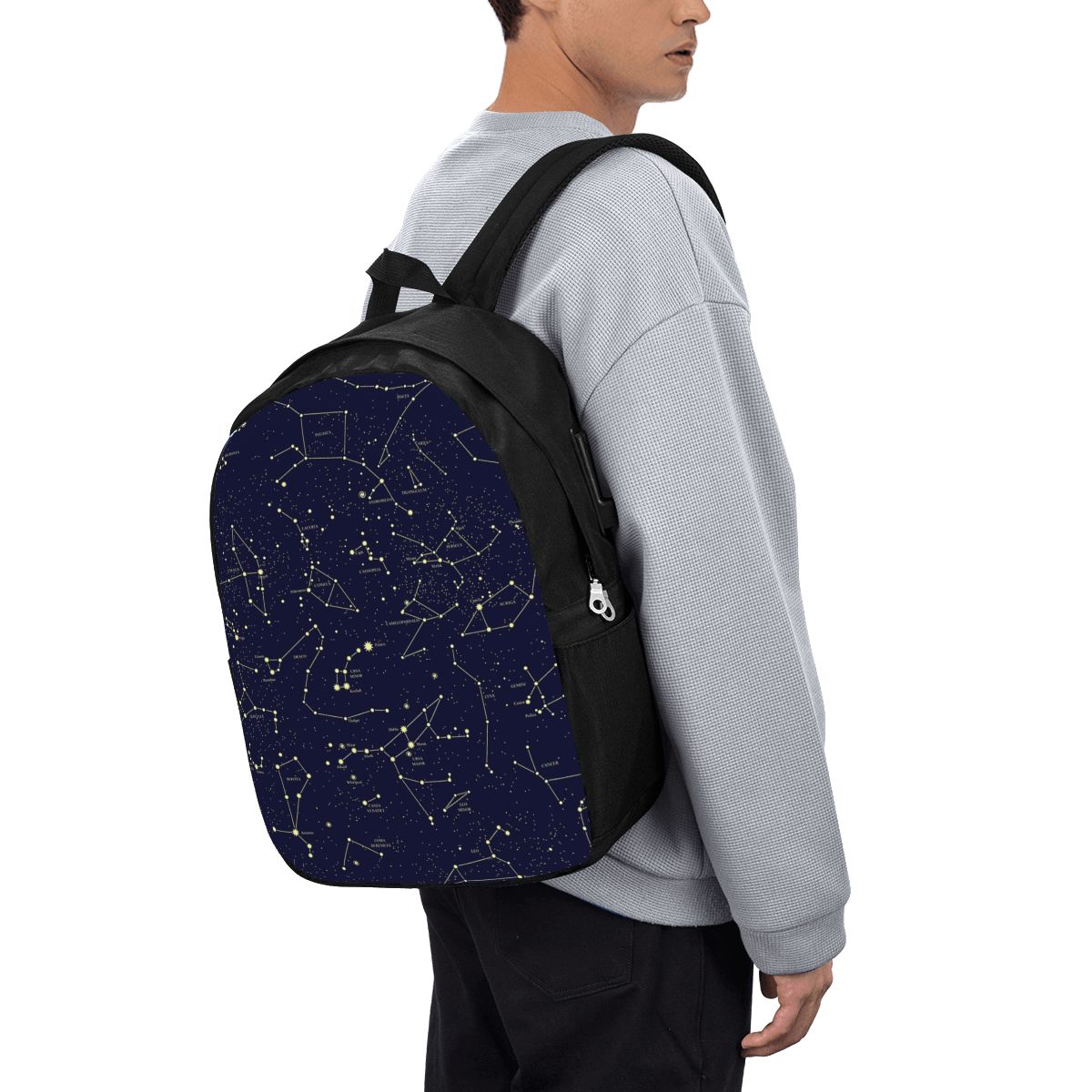 夜空黄金の天体星星座バックパック旅行ノートブックバッグコンピ - Travel Bags のレビューと価格
