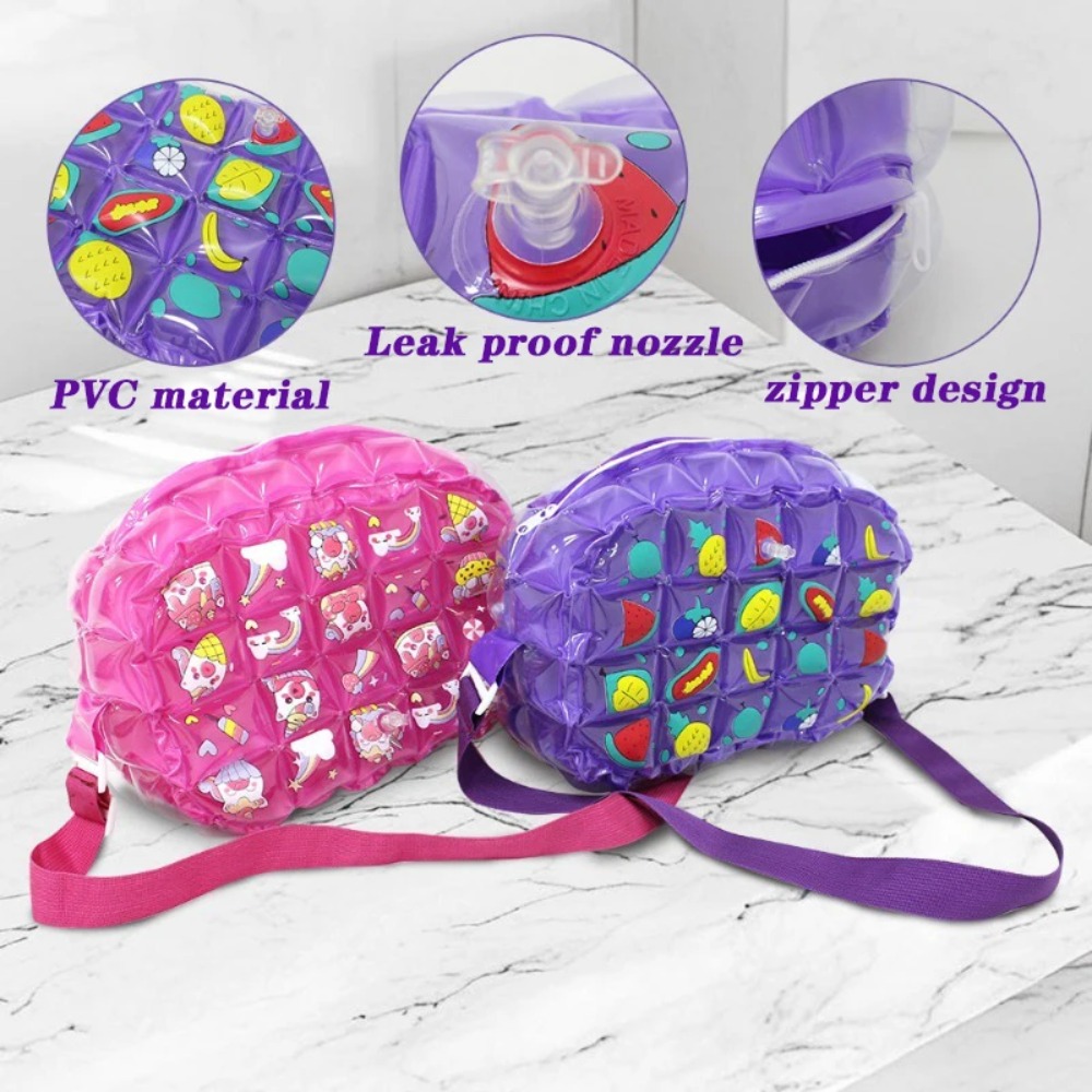 海辺の休暇用PVCスタンプ入りインフレータブルクロスボディバ - Handbags のレビューと価格