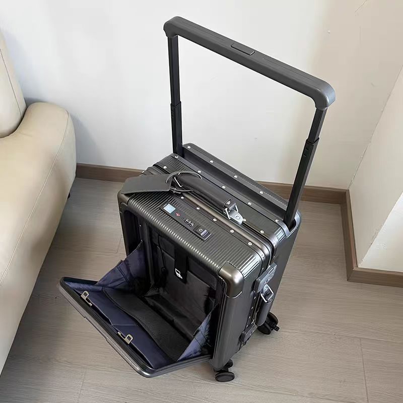 機内持ち込み可能の大容量トロリースーツケース、アルミフレーム - Aluminum Frame Carry On Luggage のレビューと価格
