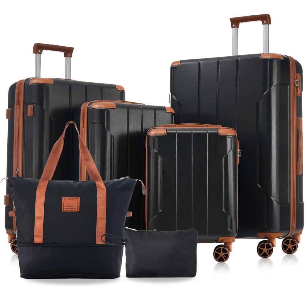 ハードシェルラゲージセット 6ピーススーツケースセット、拡張 - Expandable Hard Shell Luggage Set のレビューと価格