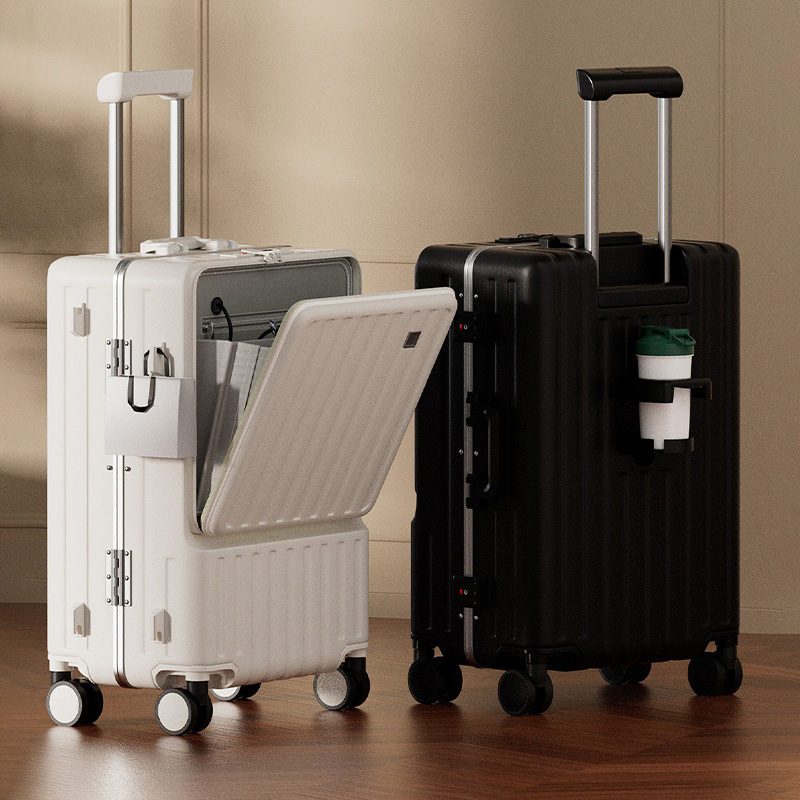 多機能 20インチ 24インチ 26インチ フロントオープン - Aluminum Frame Carry On Luggage のレビューと価格