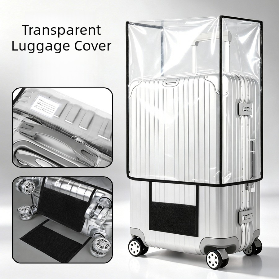 旅行用透明PVCラゲージカバー、防水・耐摩耗・防塵、ローリン - Luggage Protective Cover Transparent のレビューと価格