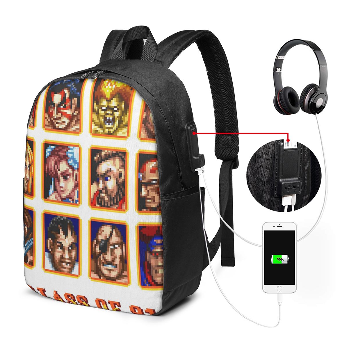 Defeated Portraits スーパーストリートファ - Travel Bags のレビューと価格