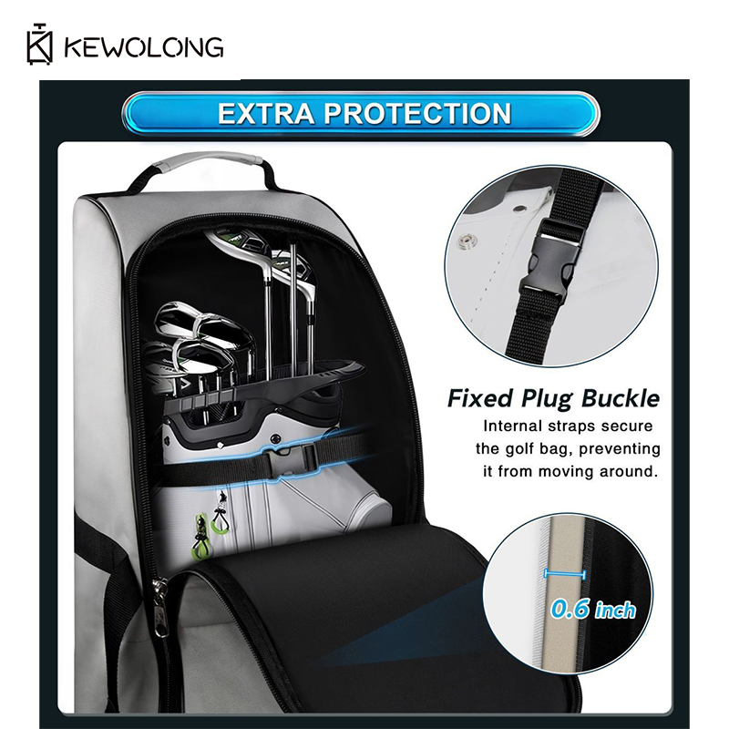 新型ゴルフトラベルバッグ、特大タンクホイール付き、折りたたみ - Foldable Rolling Luggage Bag のレビューと価格