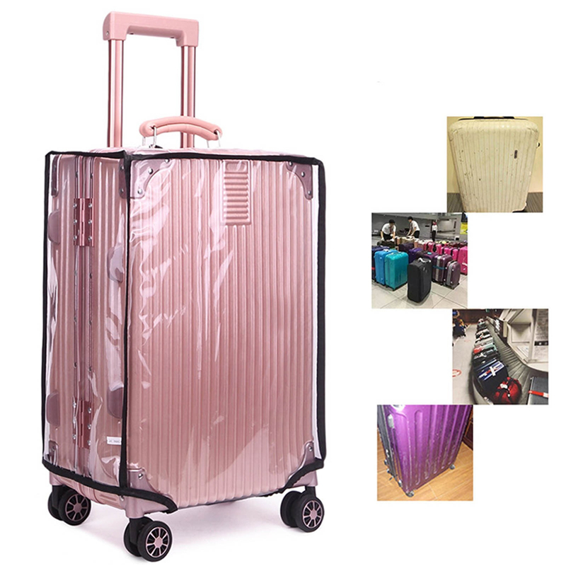 18〜30インチの透明PVCカバー,スーツケース,トラベルア - Waterproof Suitcase Cover Protector のレビューと価格