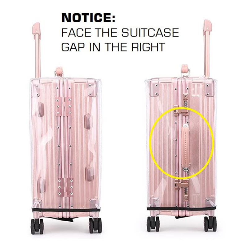 18〜30インチの透明PVCカバー,スーツケース,トラベルア - Waterproof Suitcase Cover Protector のレビューと価格