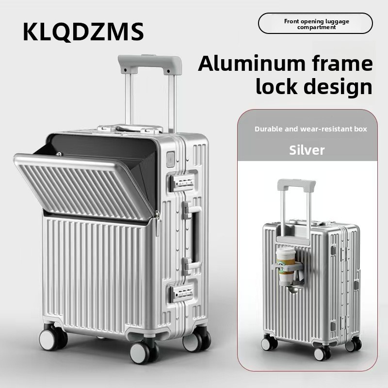 KLQDZMS 多機能スーツケース フロントオープニング搭乗 - Front Opening Laptop Luggage 24 Inch のレビューと価格