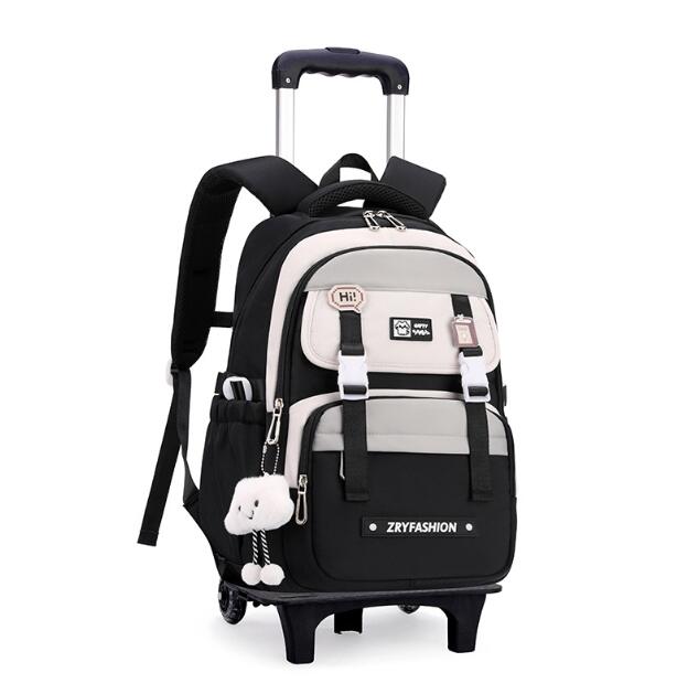 女の子用旅行用ローリングラゲッジバックパック 旅行用トロリー - Foldable Rolling Luggage Bag のレビューと価格