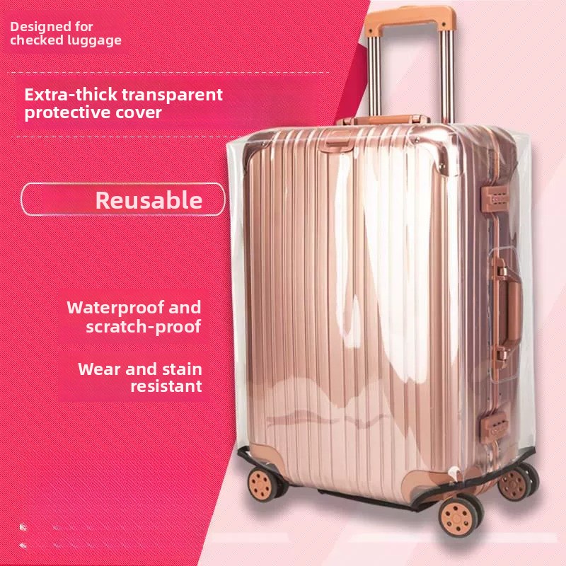 厚手の荷物用保護カバー 透明 防水 耐摩耗性 チェックイン手 - Luggage Protective Cover Transparent のレビューと価格