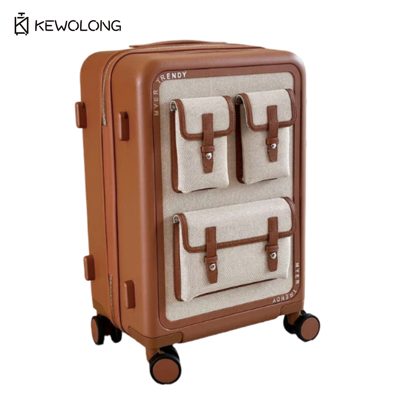 ヴィンテージキャンバススピナースーツケース 20/24インチ - Spinner Wheel Rolling Suitcase 20 Inch のレビューと価格