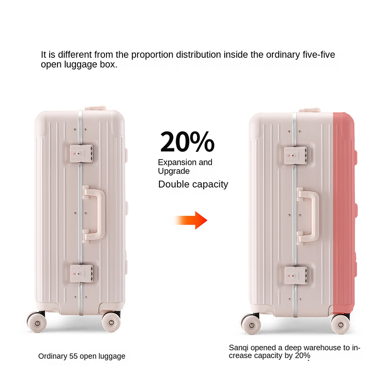 新しいアルミフレームの荷物 20インチローリングトラベルキャ - Aluminum Frame Carry On Luggage のレビューと価格