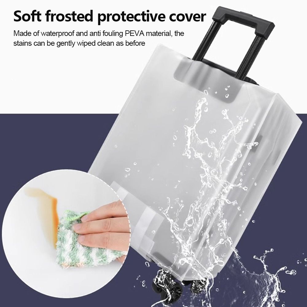 新しいフロスト加工の荷物保護カバー、防塵防水スーツケースカバ - Waterproof Suitcase Cover Protector のレビューと価格
