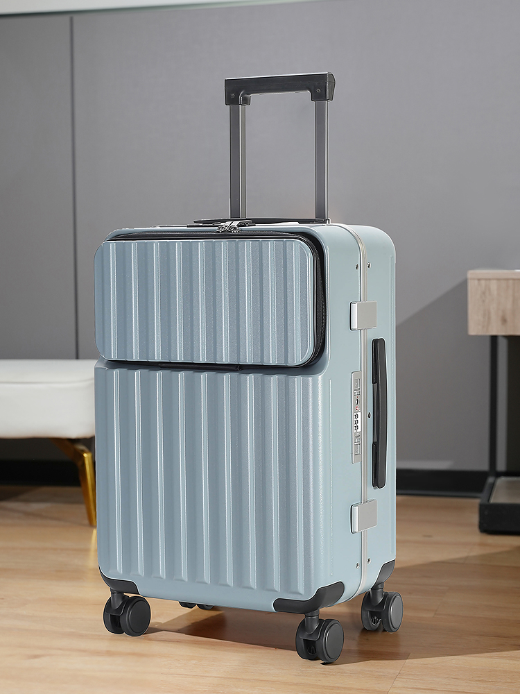 フロントラップトップポケット付きスーツケース 機内持ち込み手 - Aluminum Frame Carry On Luggage のレビューと価格