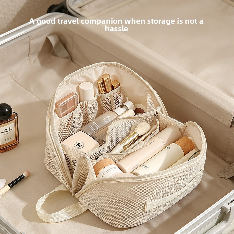 新着メッシュ化粧品バッグ大容量パーティション化粧品バッグ旅行 - Cosmetic Bags のレビューと価格